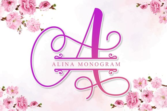 Alina Monogram Font: Crafting Authentic, Handmade Charm