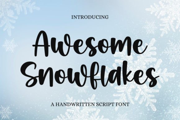 Awesome Snowflakes Font: A Designer's Guide to Elegant Script