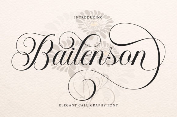 Bailenson Font: A Touch of Italian Elegance for Your Designs