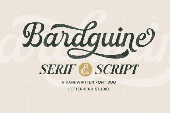 Bardguine Serif & Script Duo Font: A Designer's Toolkit