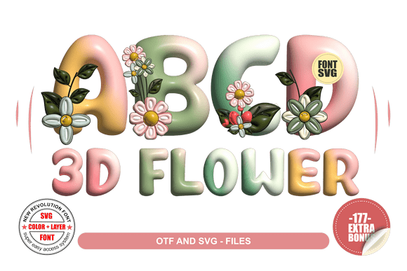 Bringing Designs to Life with the 3D Flower Font