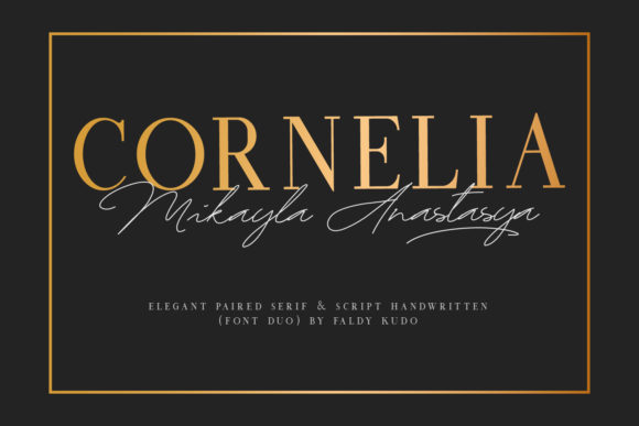 Cornelia Font Duo: A Harmony of Script and Serif Elegance