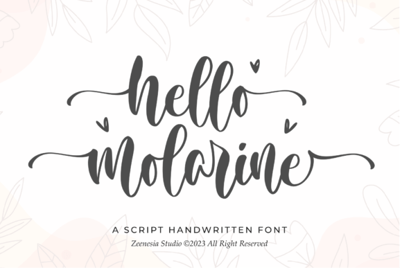 Discover the Charm of Hello Molarine Font