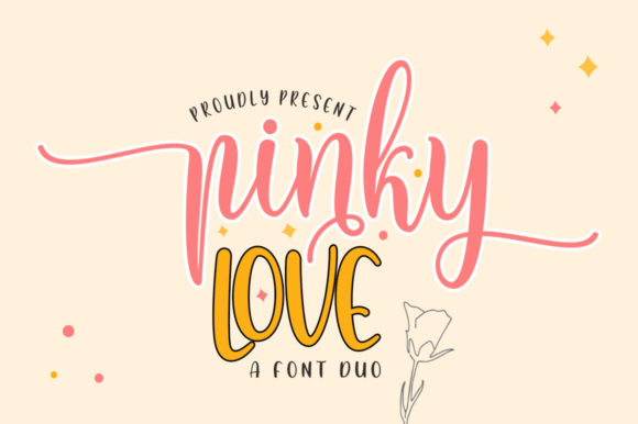 Pinky Love Font Duo: A Sweet Handwritten Typeface for Modern Designs