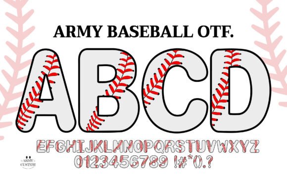Stitching Character into Your Designs: The Army Baseball Typeface