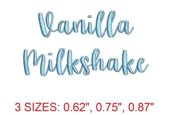 Vanilla Milkshake: The Sweetest Embroidery Font for Your Projects